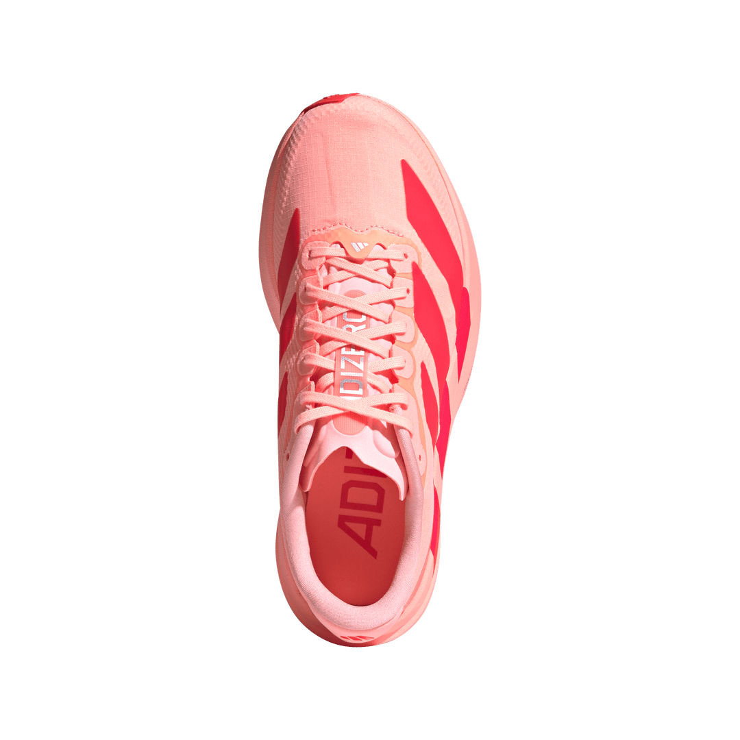Adidas Womens Adizero Evo SL Woven - Frozen Turbo/Lucid Red/Silver Metallic - Neutral - AW26