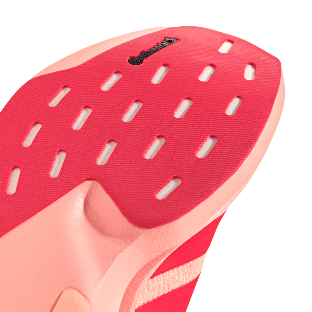 Adidas Womens Adizero Evo SL Woven - Frozen Turbo/Lucid Red/Silver Metallic - Neutral - AW26