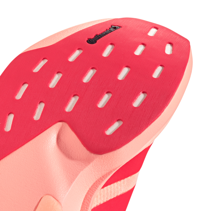 Adidas Womens Adizero Evo SL Woven - Frozen Turbo/Lucid Red/Silver Metallic - Neutral - AW26