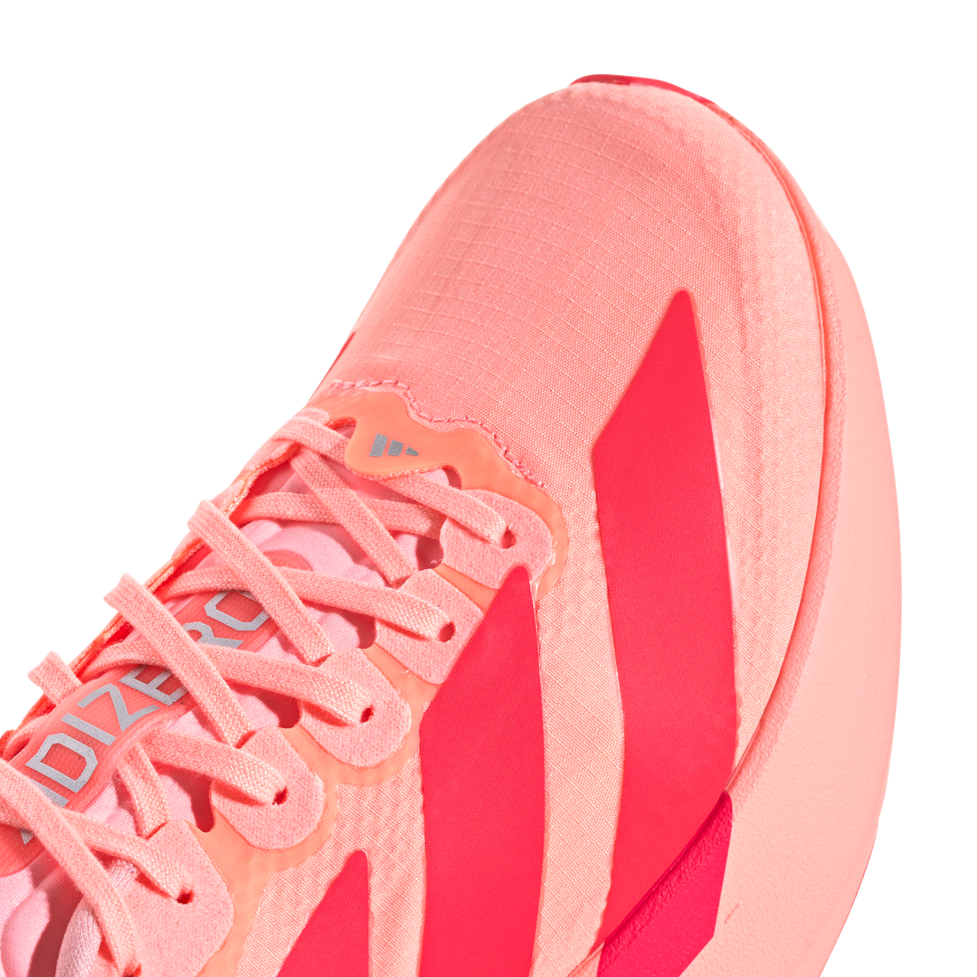 Adidas Womens Adizero Evo SL Woven - Frozen Turbo/Lucid Red/Silver Metallic - Neutral - AW26