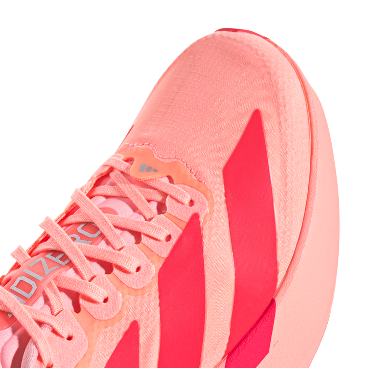 Adidas Womens Adizero Evo SL Woven - Frozen Turbo/Lucid Red/Silver Metallic - Neutral - AW26