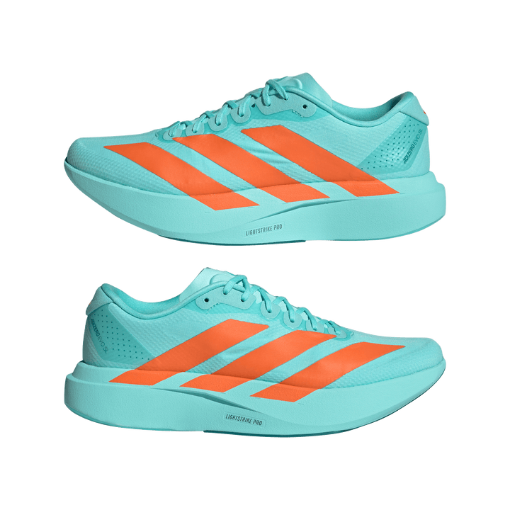 Adidas Mens Adizero Evo SL Woven - Flash Aqua/Impact Orange/Arctic Fusion - Neutral - AW26