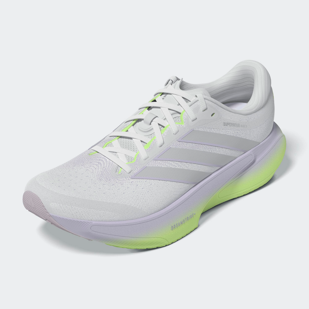 Adidas Womens Supernova Rise 3 - Crystal White/Silver Metallic/Purple Tint - Neutral - AW26