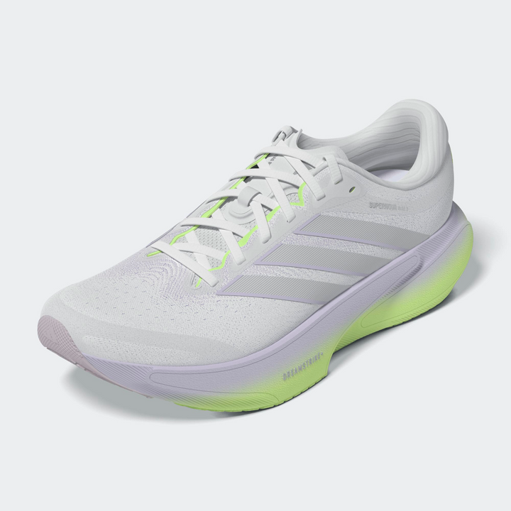 Adidas Womens Supernova Rise 3 - Crystal White/Silver Metallic/Purple Tint - Neutral - AW26