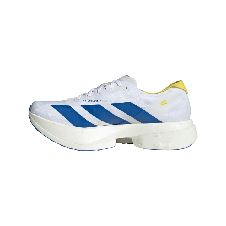 Adidas Mens Adizero Adios Pro 4 - Footwear White/Blue/Yellow - Neutral - SS26