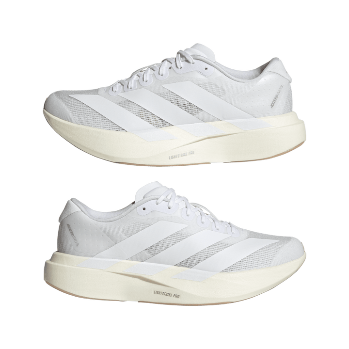 Adidas Womens Adizero Evo SL - Cloud White/Cloud White/Warm Sandstone - Neutral - SS26