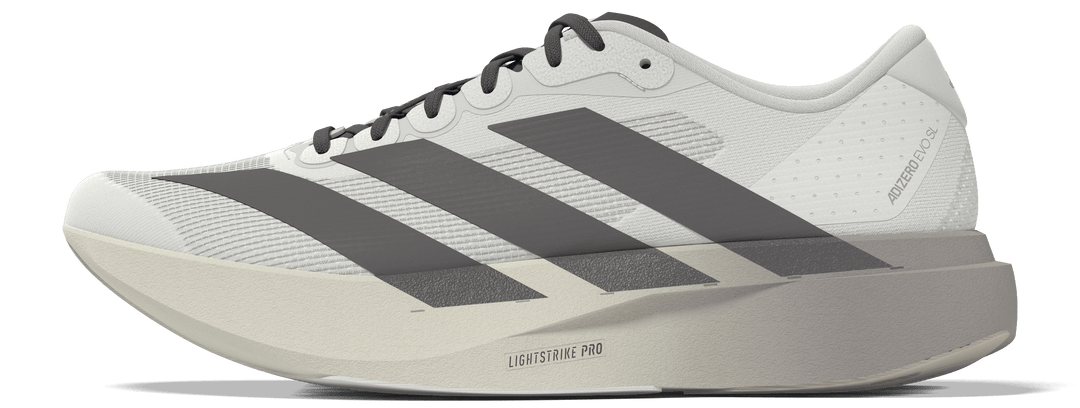 Adidas Mens Adizero Evo SL - Off White/Aurora Coffee Metallic/Matte Silver - Neutral - AW26
