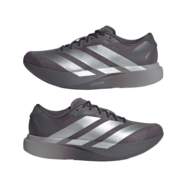 Adidas Mens Adizero Evo SL - Grey Strata/Silver Metallic/Light Granite - Neutral - AW26