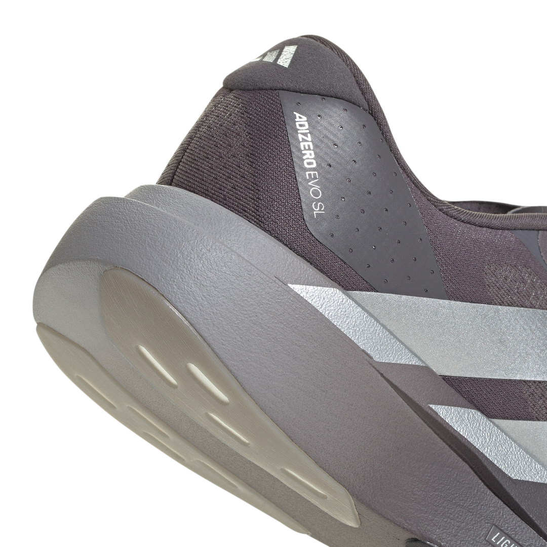 Adidas Mens Adizero Evo SL - Grey Strata/Silver Metallic/Light Granite - Neutral - AW26