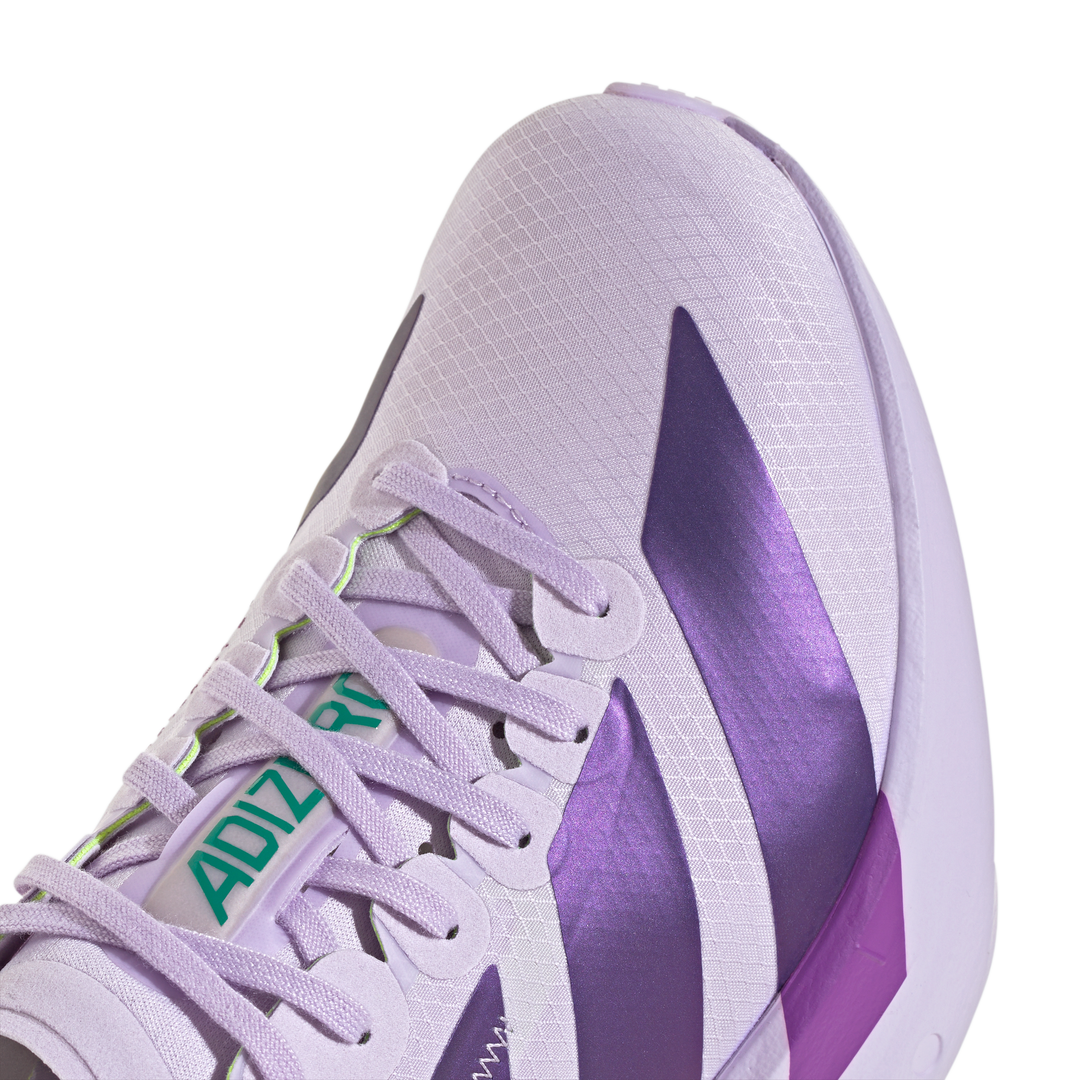 Adidas Womens Adizero Adios Pro 4 - Purple Tint/Solar Purple/Signal Green - Neutral - AW26