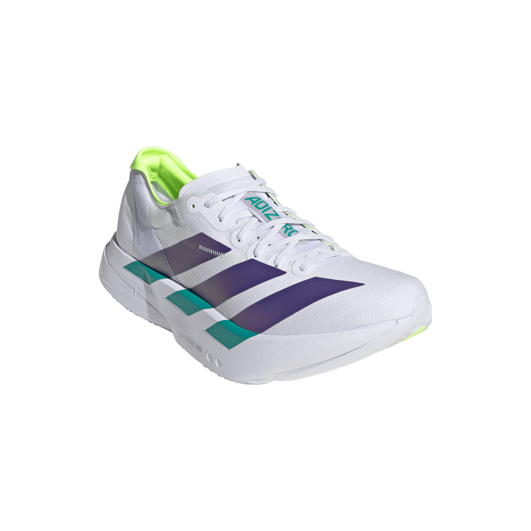 Adidas Mens Adizero Adios Pro 4 - Frozen Purple/Solar Purple/Signal Green - Neutral - AW26