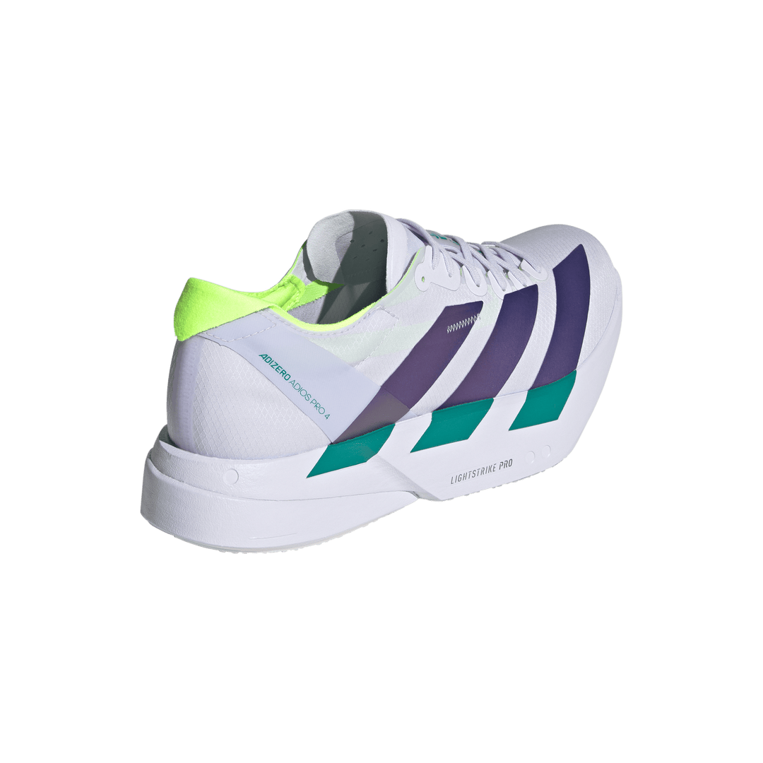 Adidas Mens Adizero Adios Pro 4 - Frozen Purple/Solar Purple/Signal Green - Neutral - AW26