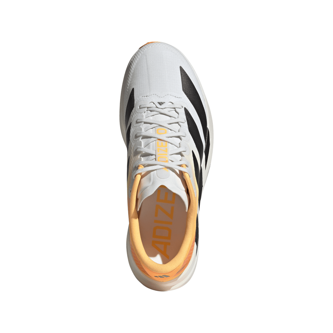 Adidas Mens Adizero Evo SL Woven - Crystal White/Lucid Tangerine/Iron Metallic - Neutral - AW26