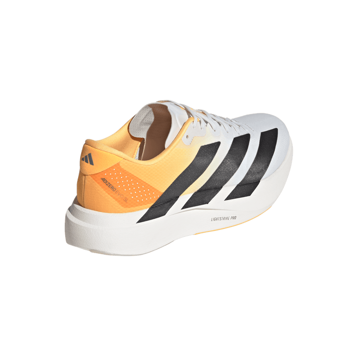 Adidas Mens Adizero Evo SL Woven - Crystal White/Lucid Tangerine/Iron Metallic - Neutral - AW26