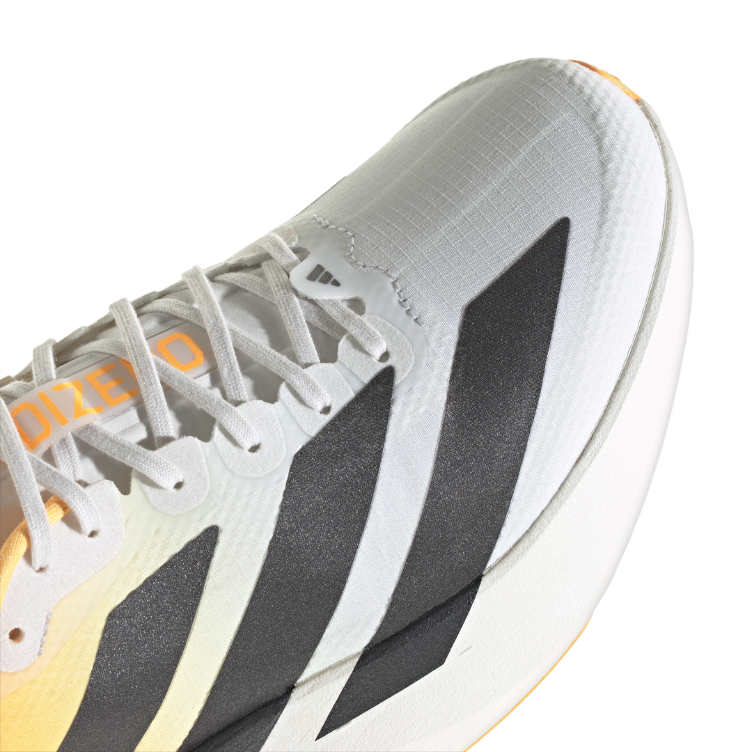 Adidas Mens Adizero Evo SL Woven - Crystal White/Lucid Tangerine/Iron Metallic - Neutral - AW26