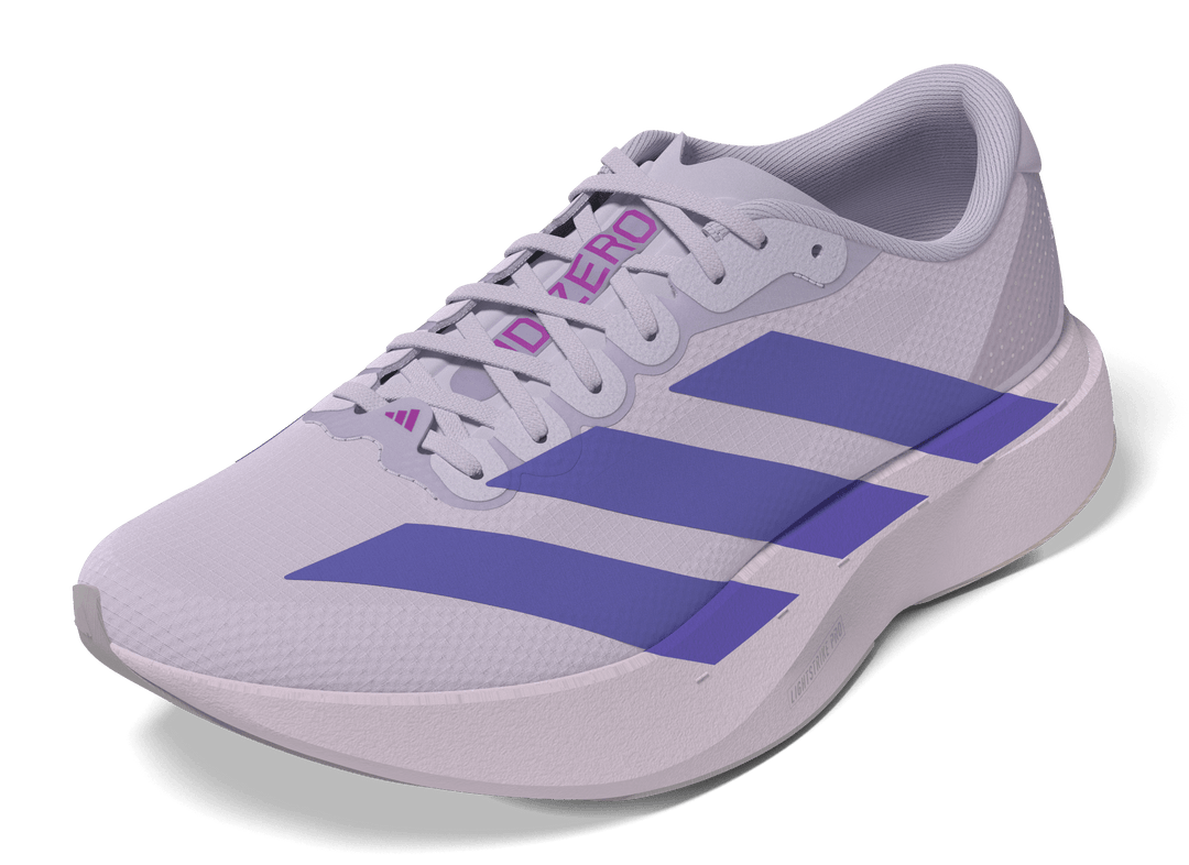 Adidas Womens Adizero Evo SL Woven - Glory Grey/Solar Purple/Purple Tint - Neutral - AW26