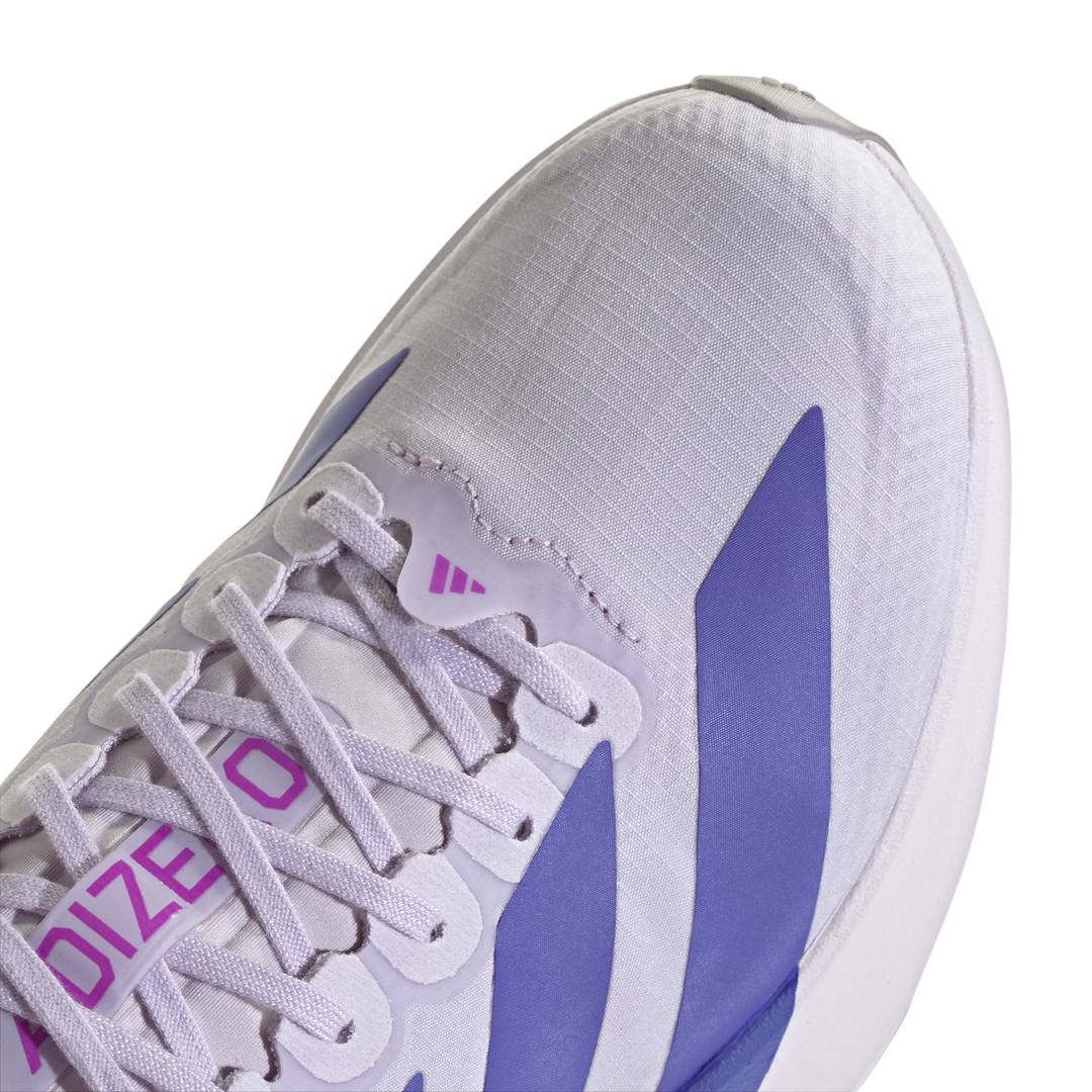 Adidas Womens Adizero Evo SL Woven - Glory Grey/Solar Purple/Purple Tint - Neutral - AW26