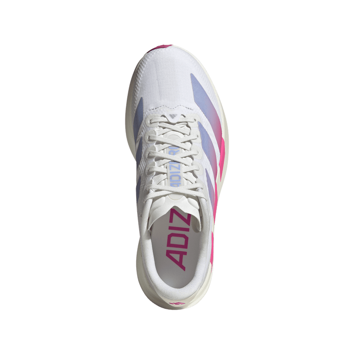 Adidas Womens Adizero Evo SL Woven - Footwear White/Lucid Fuchsia/Violet Tone - Neutral - AW26