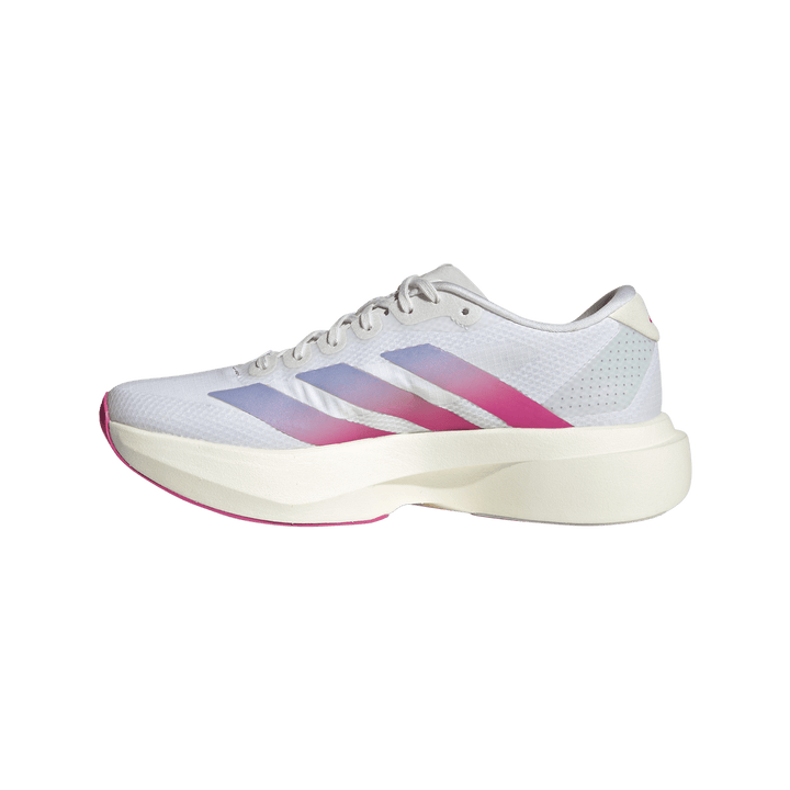 Adidas Womens Adizero Evo SL Woven - Footwear White/Lucid Fuchsia/Violet Tone - Neutral - AW26