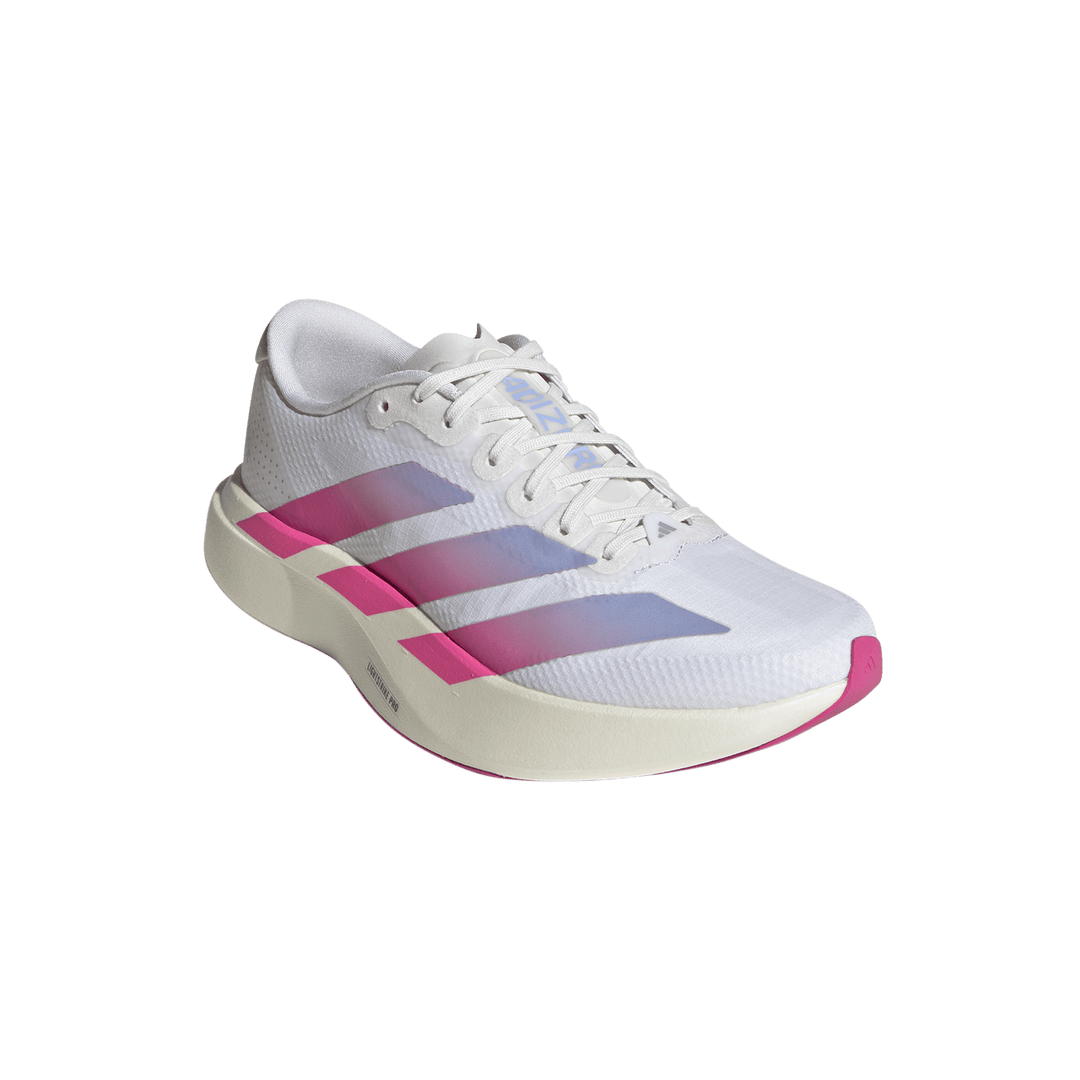 Adidas Womens Adizero Evo SL Woven - Footwear White/Lucid Fuchsia/Violet Tone - Neutral - AW26