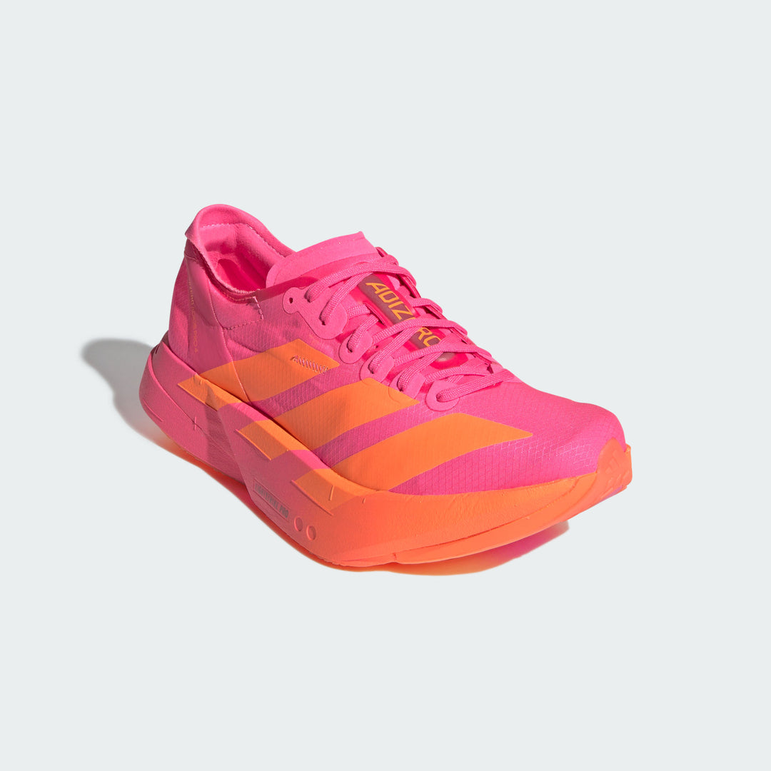 Adidas Womens Adizero Adios Pro 4 - Lucid Pink/Lucid Orange/Iron Metallic - Neutral - SS26