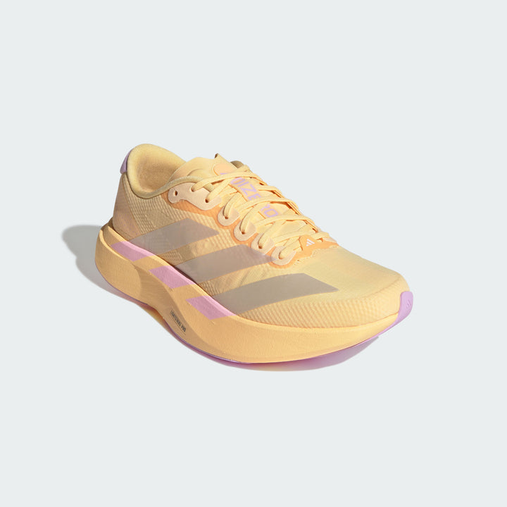 Adidas Damen Adizero Evo SL Woven - Ice Tangerine/Ice Gold Metallic/Bliss Lilac - Neutral - SS26