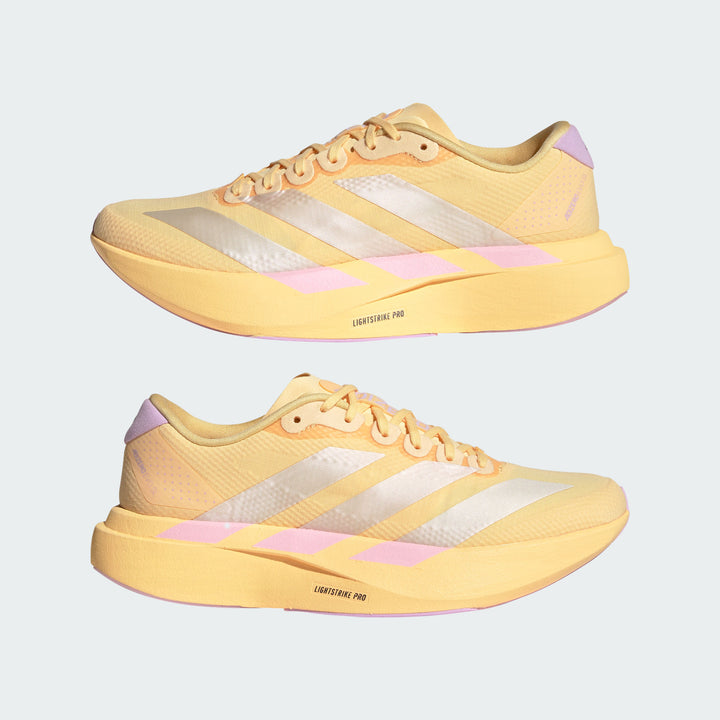 Adidas Damen Adizero Evo SL Woven - Ice Tangerine/Ice Gold Metallic/Bliss Lilac - Neutral - SS26