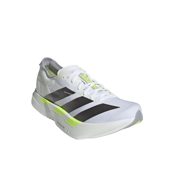 Adidas Mens Adizero Adios Pro 4 - Footwear White/Iron Metallic/Solar Yellow - Neutral - AW26