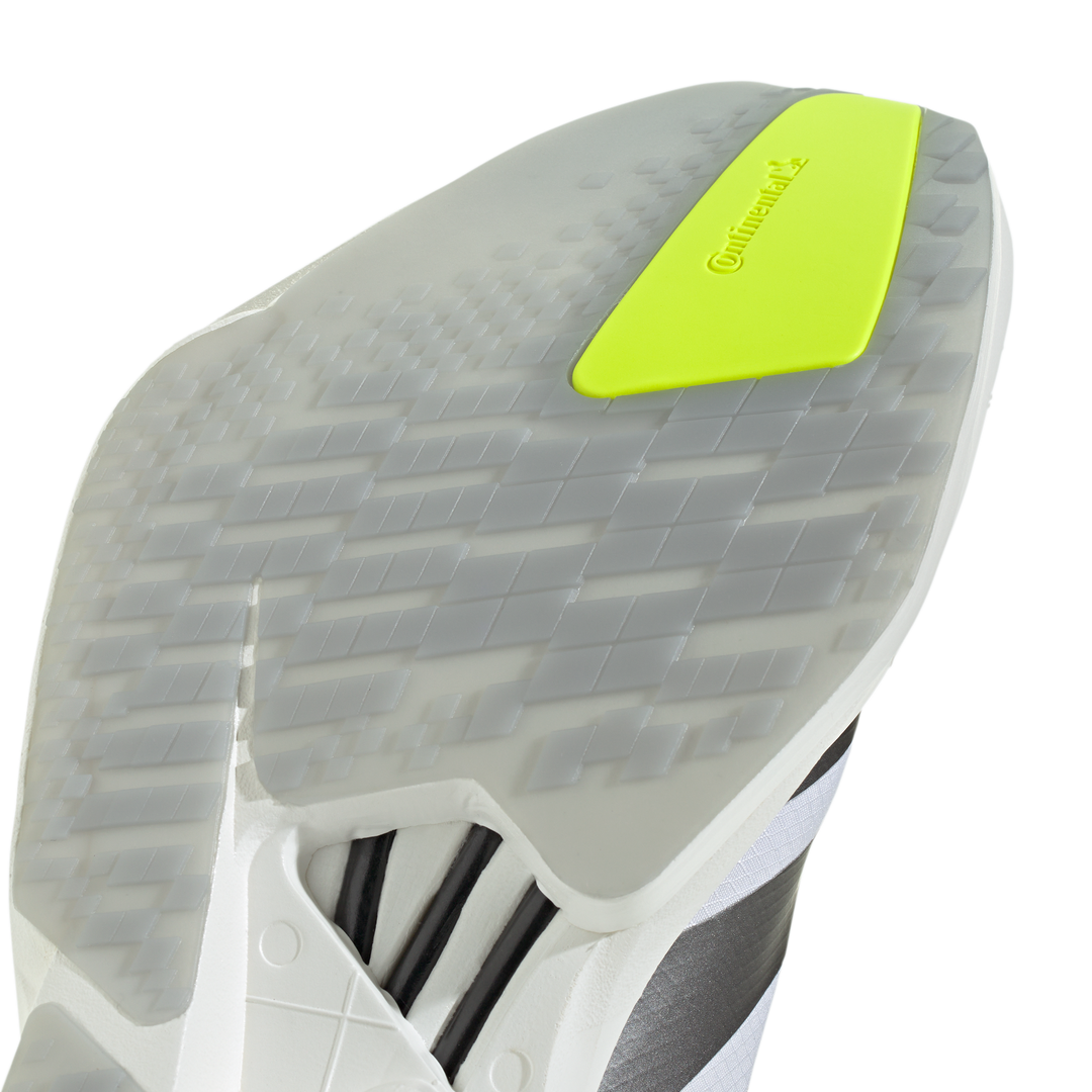 Adidas Mens Adizero Adios Pro 4 - Footwear White/Iron Metallic/Solar Yellow - Neutral - AW26
