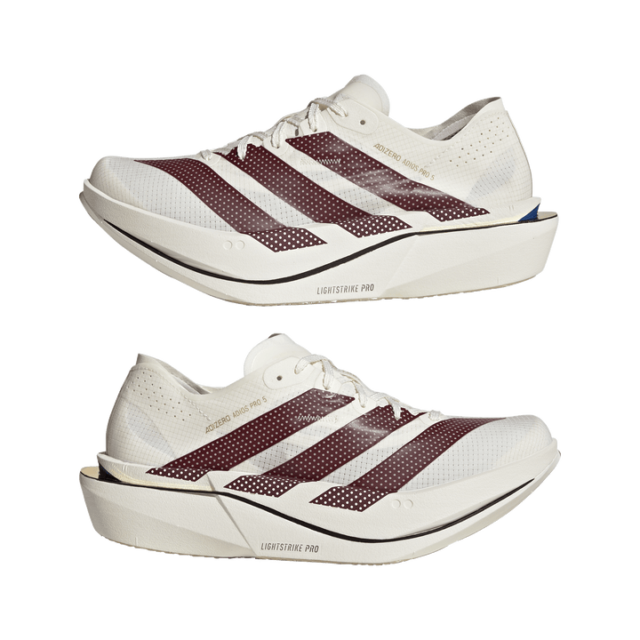 Adidas Womens Adizero Adios Pro 5 - Off White/Shadow Red/Royal Blue - Neutral - AW26