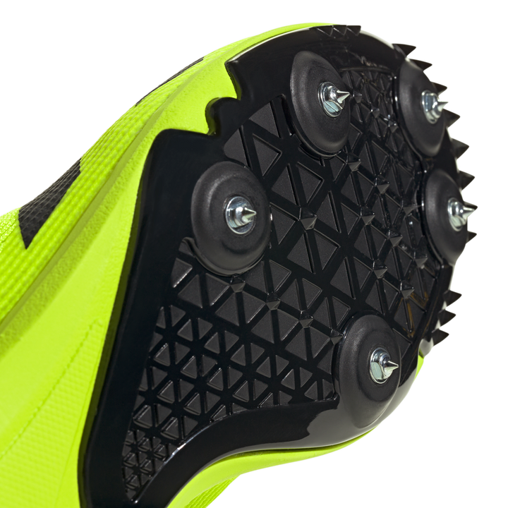 Adidas Allroundstar Junior Running Spikes - Lucid Lemon/Core Black/Silver Metallic - AW25