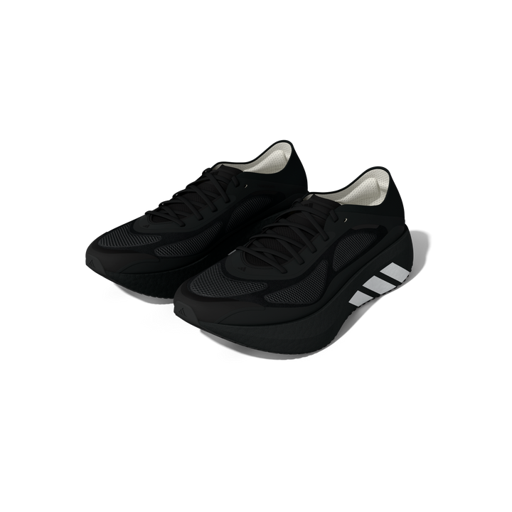 Adidas Mens Hyperboost Run - Core Black/Footwear White/Core Black - Neutral - AW26