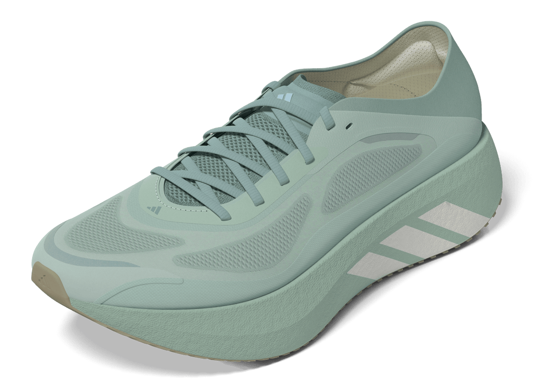 Adidas Womens Hyperboost Run - Vapour Green/Off White/Trace Khaki - Neutral - AW26