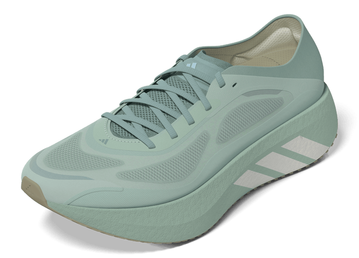 Adidas Womens Hyperboost Run - Vapour Green/Off White/Trace Khaki - Neutral - AW26