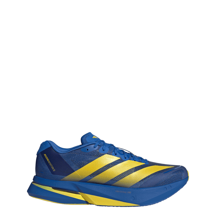 Adidas Mens Adizero Boston 13 - Blue/Yellow/Core Black - Neutral - SS26