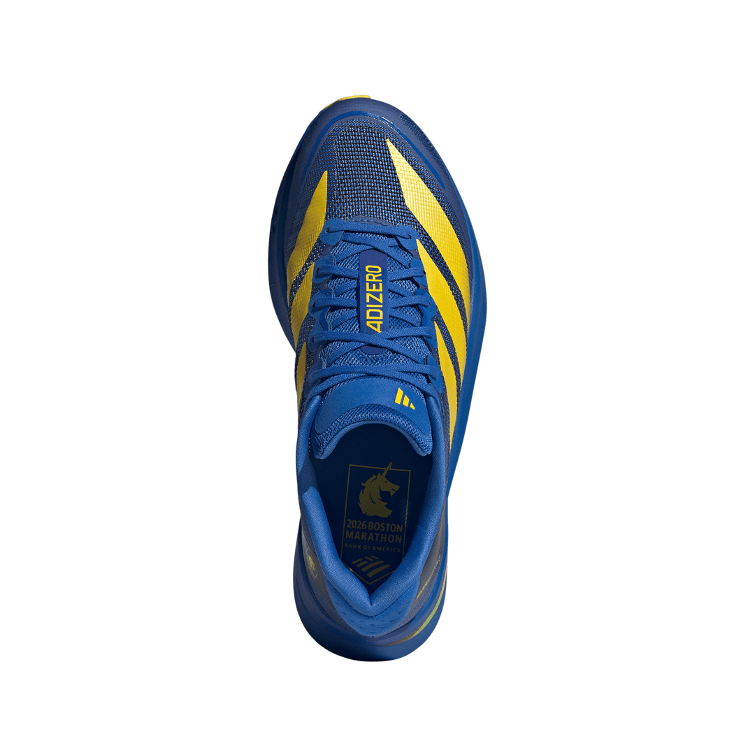 Adidas Mens Adizero Boston 13 - Blue/Yellow/Core Black - Neutral - SS26