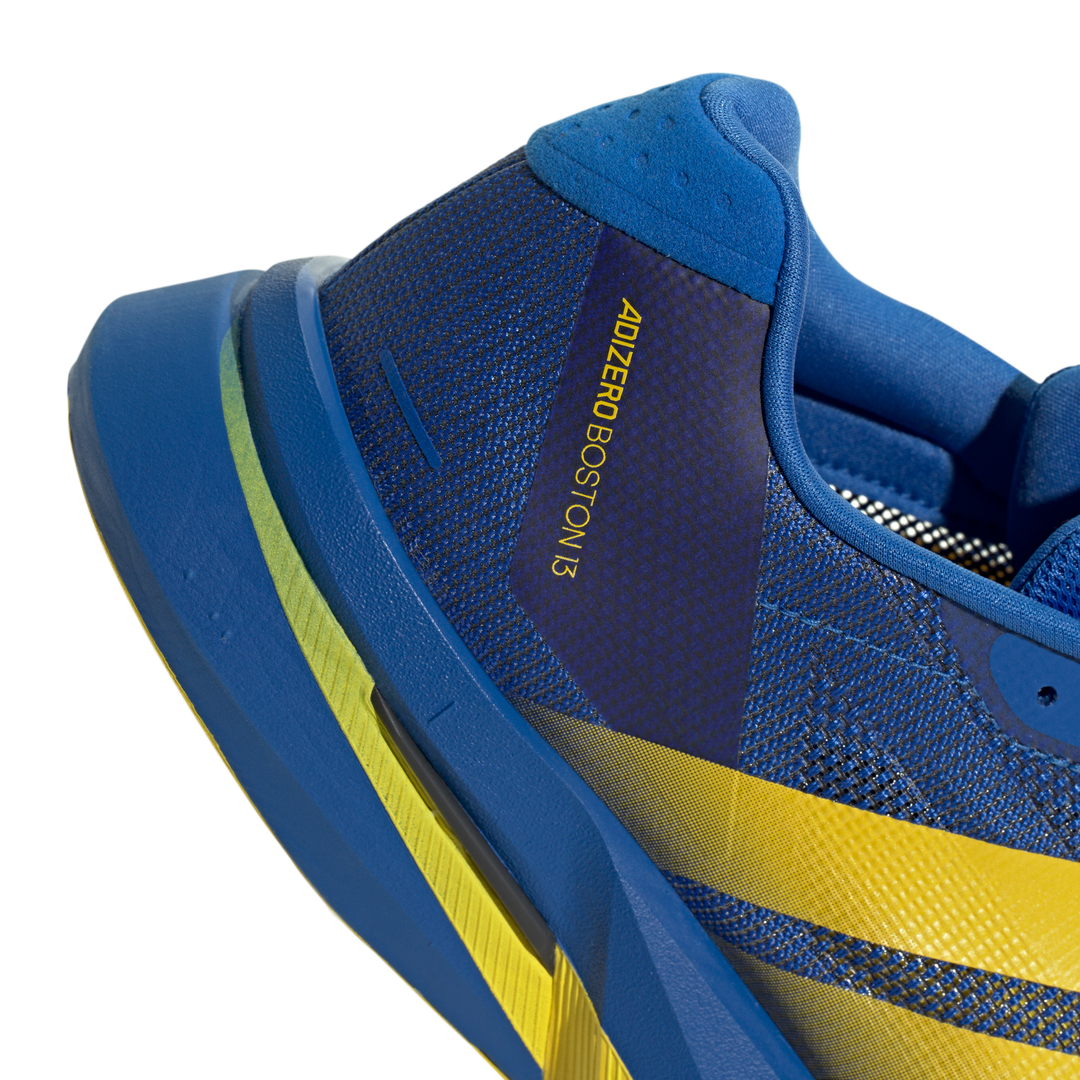 Adidas Mens Adizero Boston 13 - Blue/Yellow/Core Black - Neutral - SS26