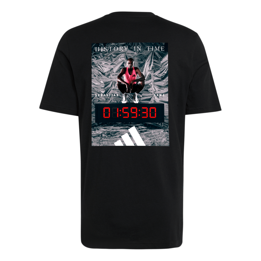 Adidas Mens Sub-2 Marathon Graphic T-Shirt - Black - AW26