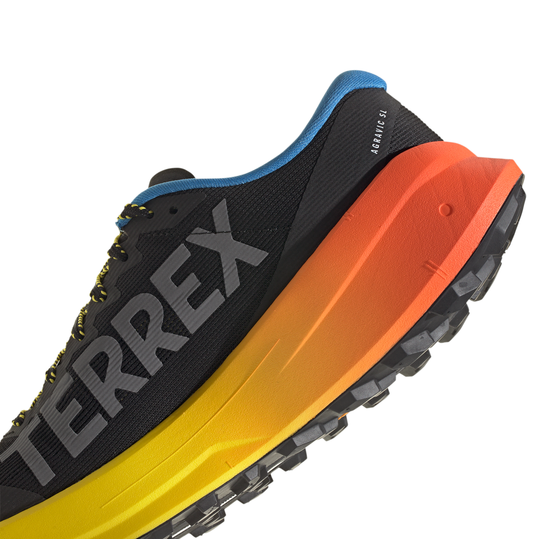 Adidas Mens Terrex Agravic SL - Core Black/Grey Three/Semi Impact Orange - Trail - AW26