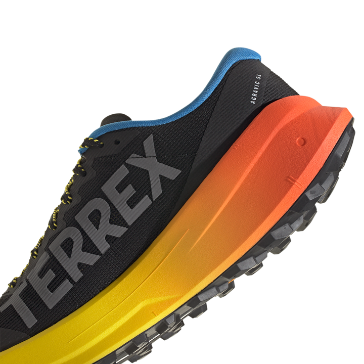 Adidas Mens Terrex Agravic SL - Core Black/Grey Three/Semi Impact Orange - Trail - AW26