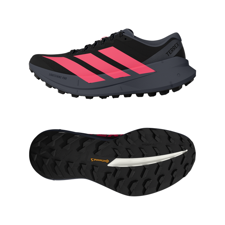 Adidas Womens Agravic SL - Core Black/Solar Turbo/Aurora Onix - Trail - AW26