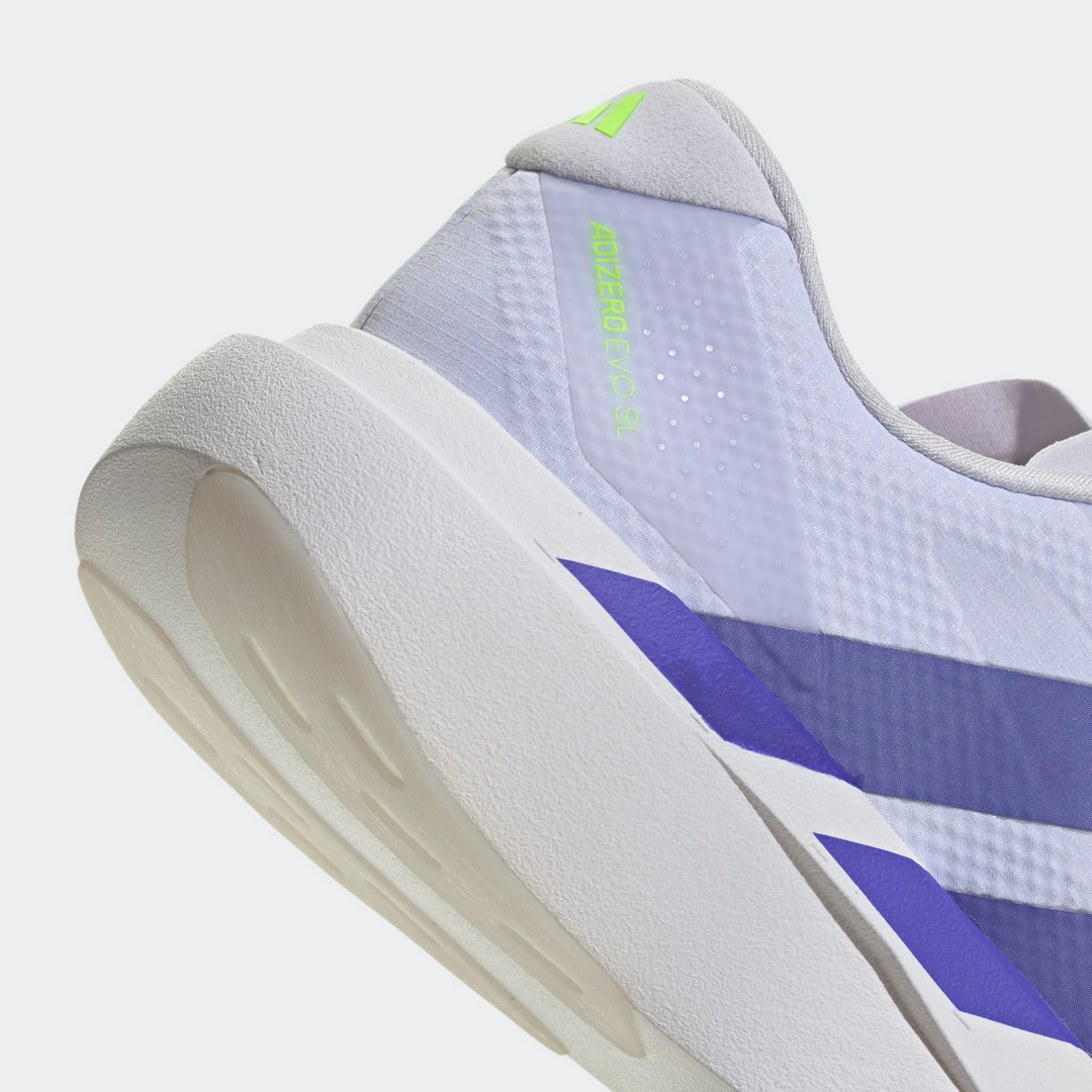 Adidas Mens Adizero Evo SL Woven - Frozen Purple/Solar Purple/Equipment Green - Neutral - AW26