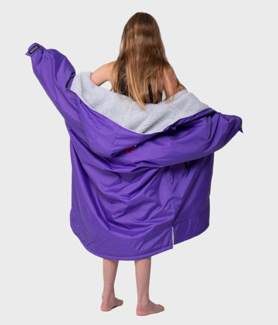 Dryrobe Advance KIDS (10-13) Long Sleeve - Purple/Grey