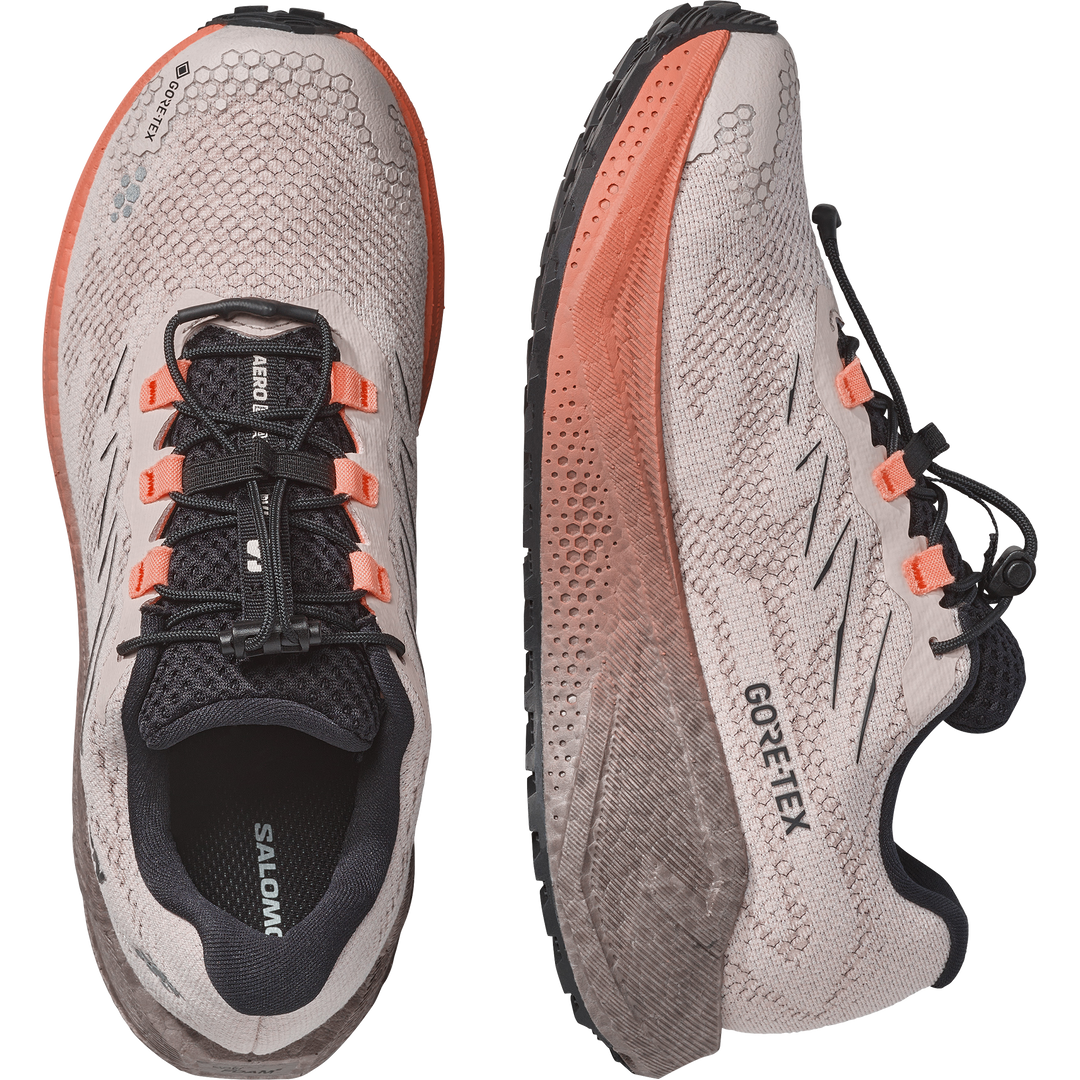 Salomon Womens Aero Blaze 4 GRVL GTX - Rainy Day/Black - Trail - AW26