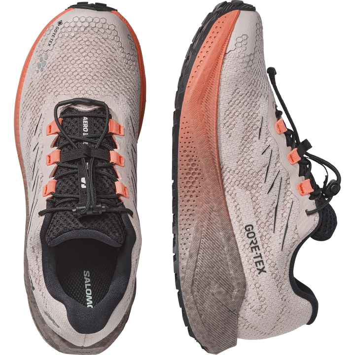Salomon Womens Aero Blaze 4 GRVL GTX - Rainy Day/Black - Trail - AW26