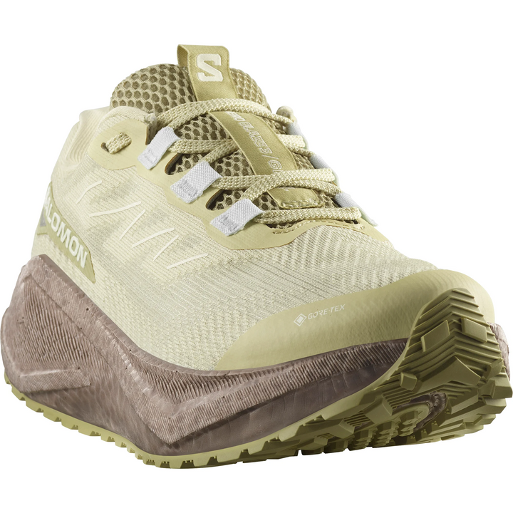 Salomon Womens Aero Blaze 3 GRVL GTX - Green Haze/Iron/Ice Flow - Trail - AW25