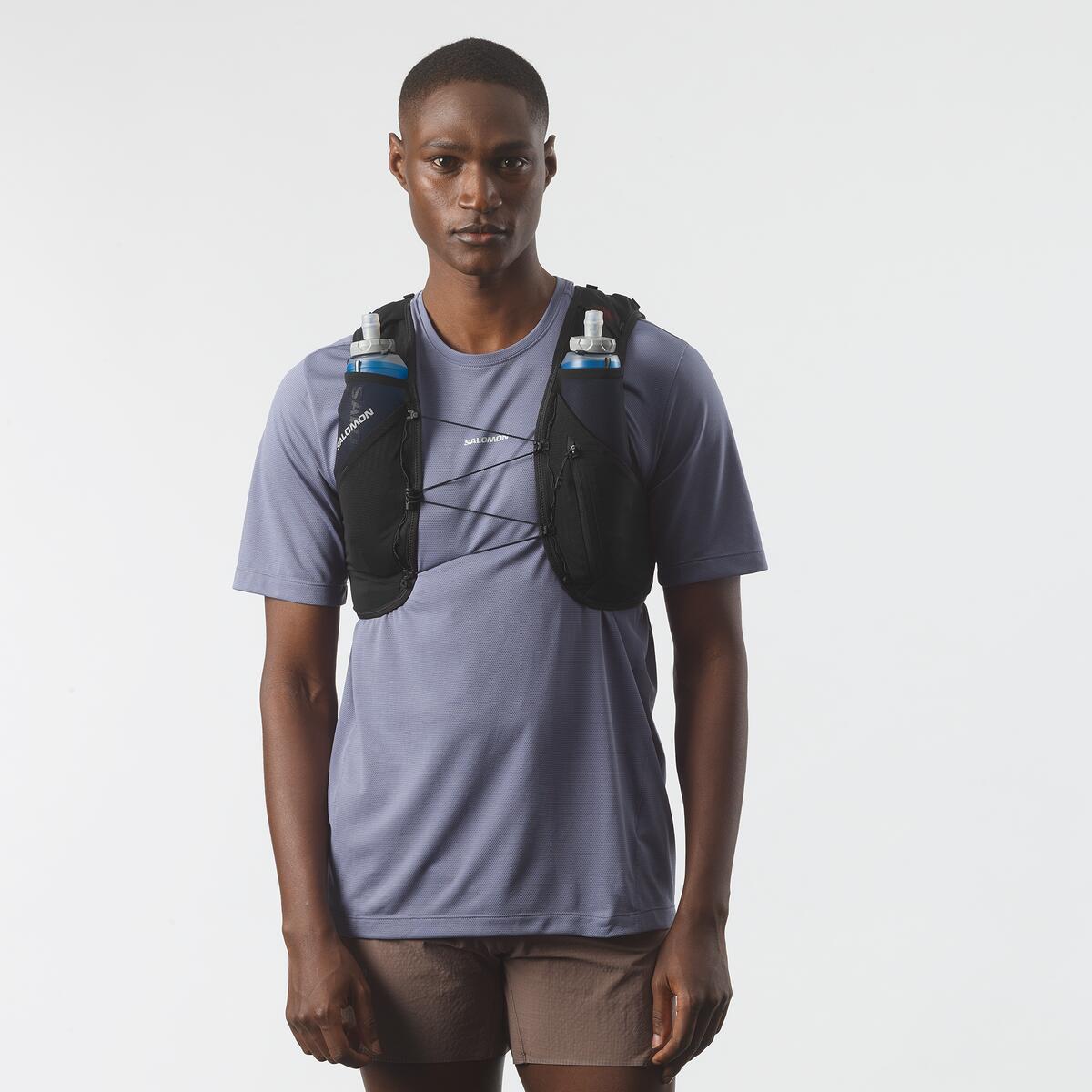 Salomon ADV Skin 5 Unisex Vest with Flasks - Black | Run North West