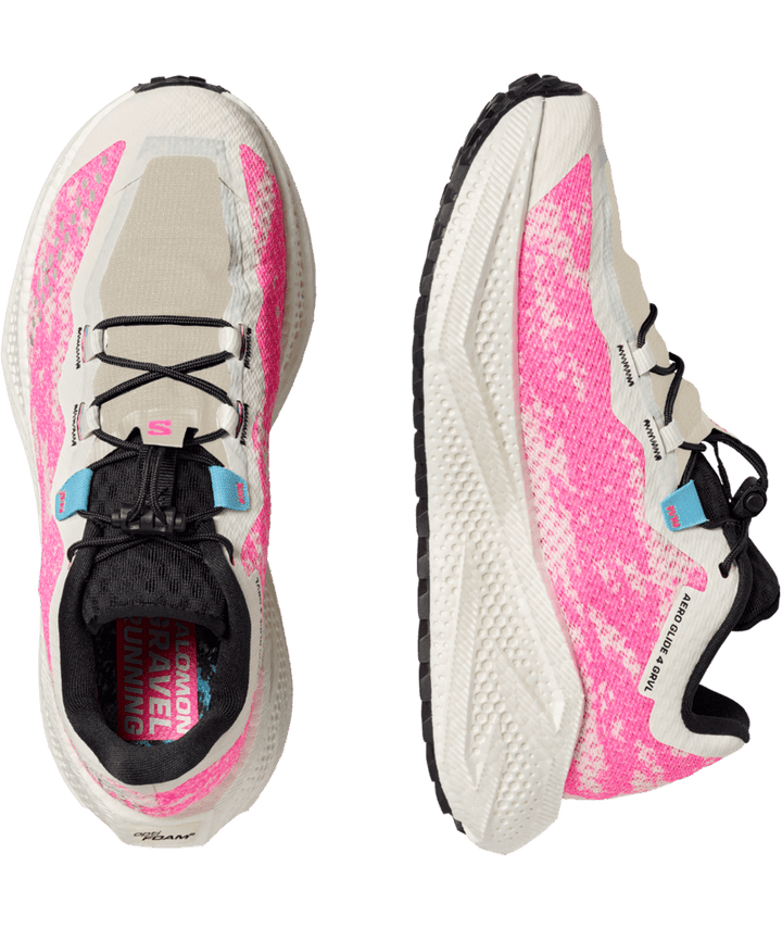 Salomon Womens Aero Glide 4 GRVL - Vanilla Ice/Knockout Pink - Trail - SS26