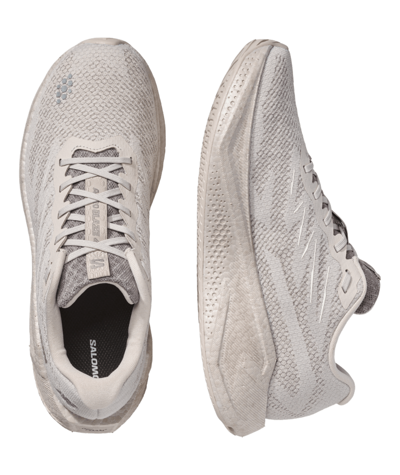 Salomon Mens Aero Blaze 4 - Silver Cloud/Silver Cloud/White - Neutral - AW26