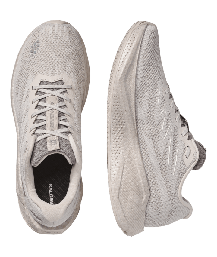 Salomon Mens Aero Blaze 4 - Silver Cloud/Silver Cloud/White - Neutral - AW26